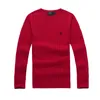 Luxuriöser Herren-Designer-Polopullover aus Wolle, Ralph-Hemd, warmer bestickter Pullover, schmale Passform, Strickpullover, hochwertiger Baumwollpullover