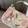 Women s Small New Style with Hanging Accessories Underarm Bag Cherry Print Plastic Sealing Box Shoulder factory direct sales