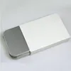 500pcs Home Organization Empty Packaging Boxes Silver Metal Tin Box For Oil Lighter Gift Set Case Tinplate Container 8x6x2cm Storage Cases