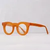 Lunettes de soleil Cadres Mode Vintage Lunettes Solide Épais Acétate Stéréo Coupe Myopie Cadre Optique Rétro Style Rond Femmes Homme A Haute