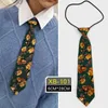 Bow Ties 6CM Floral Lazy-tie Rubber Band Neckties For Women College Girls Shirt Uniform Neckwear Korean Style Narrow Knot Free Small