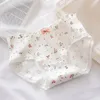 Women's Panties Cotton Underwear Lovely Girl Bow Fashion Thread Mid Waist Seamless Comfort Soft Underpants Brief Female Lingerie