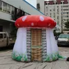 4mH (13.2ft) wholesale Led Advertising Giant Inflatable Balloon Mushroom Tent With Blower and Light For Nightclub Decoartion Or Wedding Decor