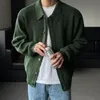 Manteau pull pour hommes, mode coréenne, manteaux tricotés, Streetwear, Slim Fit, Cardigan décontracté, 240130
