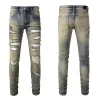 Jeans da uomo 2024 Nuovi amirs Mens Luxury Jeans Fori Pantaloni marchio di moda Jean Lettera Jeans Biker Pantaloni Uomo Abbigliamento amri jeans uomo donna pantaloni jeans 64RA 921630214