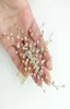 Moda nupcial casamento tiaras impressionante pente fino jóias de noiva acessórios cristal pérola escova de cabelo 6100643