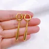 Dangle Earrings Muzhi 여성을위한 실제 18K 금 순수한 AU750 물 방울 디자인 클래식 세련된 고급 보석 선물