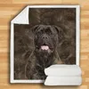 Couvertures Bullmastiff Cosy Premium Couverture polaire Sherpa imprimé en 3D sur le lit Textiles de maison