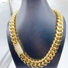 Designer di gioielli Hip Hop Iced Out vvs Moissanite Clasp Collana personalizzata in oro con catena in acciaio inossidabile 8mm 10mm 12mm 14mm