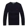 Senior Men's Designer Polo Sweater Wool Ralph Shirt Warm Pullover Slim Fit Sticked Jumper High Quality Cotton Sweatshirt