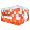 6x6x3.5mH (20x20x11.5ft) Stampa colorata Tenda cubica Cubo gonfiabile tendone pop-up Evento Centro feste Rifugio per fiere con ventilatore In sconto