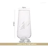 Muggar Creative Glass Mug Milk Drink Tea Coffee Cup Golden Black Letter Transparent Tall Home Office Heat Motest Drinkware Gift