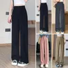 Spodnie damskie proste nogi spodnie o wysokiej stroju szeroka noga dla kobiet biuro Office Wear Spring/Summer/Autumn