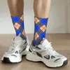 Men's Socks Argyle Pattern Sticker Crazy Compression Unisex Diamond Street Style Seamless Printed Crew Sock Boys