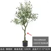 Kwiaty dekoracyjne duże sztuczne gałęzie oliwek i owoce fałszywe rośliny domowe biuro w salonie podłoga bonsai 60-240 cm