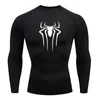 Sonnenschutz Sport Zweite Haut Laufshirt Herren Fitness Rashgarda MMA Lange Ärmel Kompressionsshirt Trainingskleidung 240123