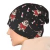 Bérets Carlin Motif De Noël Bonnet En Tricot À Capuche Pour Homme Chapeaux De Thé Pour Hommes Femmes