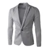 Outono masculino blazer terno 8 cores ternos masculinos jaquetas de negócios casaco elegante branco preto cinza m3xxxl 240201