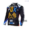 6F9DメンズTシャツモトクロスジャージー180 360長袖MX BMX DHダートバイク服自転車オートバイサイクリングサマーTシャツ男性用