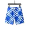 Shorts de créateurs d'été pour hommes Mode Maillots de bain en vrac Vêtements de rue pour femmes Maillots de bain à séchage rapide Pantalons de plage à rayures bleues à carreaux M-3XL