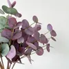 Wholesale Artificial Real Touch Eucalyptus Round Leaf Simulation Plant Green Leaves Nordic Style Decoration Home Decor wedding party table decoration 502