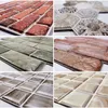 Kaguyahime 20pcs SelfAdhesive Wall Tile Stickers DIY Stone Pattern 3D PVC Wallpaper Panel Home Decor Waterproof Paper 240122