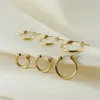 14K Gold Filled Hoop Oorbellen Moderne Sieraden Minimalisme Boho Brincos Gift Vintage Pendientes Oorbellen Oorbellen Voor Vrouwen 240119