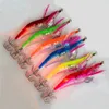 6pcs/set 전자식 번쩍임 LED 낚시 낚시 도구 도구 Minnow Luminous Squid Jig Shrimp Bait Night Fishing Lure 240119