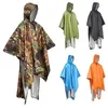 Namioty i schroniska w płaszczu 1 pokrywka turystyczna plecak plecak deszcz poncho wodoodporna mata kempingowa na zewnątrz 3 rower namiotowy