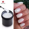 MSHARE Milky White Self Leveling Gel Camouflage Encapsulated For Nail Extension Running Thin 150ml Lopende Dunne Gel 240127