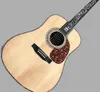 Solid guitar Spruce top custom, ebony fingerboard and bridge, high quality, acoustic guitar D45, 39