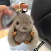 Keychains Anime Keychain Car Girl Handbag Plush Doll Birthday Present