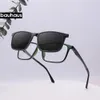 X3195 Magnet Clip On Glasses Frame Men Prescription Optical Eyeglasses Women Myopia Polarized Sunglasses 240131