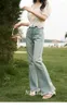 Jeans da donna MISHOW Flare For Women 2024 Retro Denim Blue Fashion Basic Dritto Tasche a vita alta Donna Pantaloni a figura intera MXC38K0108