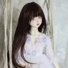 1/3 1/4 1/6 BJD DOLL'S WIG GRAY Blue Color Bangs Long Hair شعر مستعار الأطفال يلعبون DIY DIY GIFTS 240123