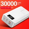 Power Bank 30000 мАч Портативная зарядка Pover Bank USB Power Bank Внешнее зарядное устройство для iPhone 12Pro Xiaomi Huawei