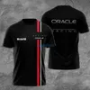 Herren T-Shirts Oracle F1 Herren Damen T-Shirt Rot Tier 3D Gedruckt Lässig Sport Rundhals Top Jungen Atmungsaktiv Schnell Trocknend Trainingsanzug Rc3s