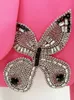 Design Handmade Beaded Studded Butterfly Short Jacket Skirt 2 Pcs Sets Suit Mini Two Piece Set Outfits Women 240202