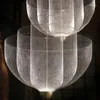 Pendant Lamps Modern Led Oval Ball Geometric Light Big Lamp Lighting Glass Chandeliers Ceiling
