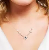 Royalty Star Moon Necklace 2023 Spring Link Chain Fine Jewelry Europe 925 Siling Silver Bijoux Trendy Gift for Women 240123