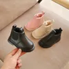 Vintage enfants bottes de neige noir blanc rose plate-forme enfants bottes de fourrure pour filles bébé enfant en bas âge enfants garçons chaussures garder au chaud 0231 240129