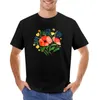 Regatas masculinas buquê de flores com papoulas - vermelho verde e amarelo camiseta verão top plus size meninos blusa branca roupas