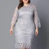 Plus Größe Formale Occas Langes Kleid für Frauen Kleidung Herbst Rock für Weibliche Abend Party Vestidos Übergroßen Elegantes Kleid 240202