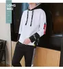 Mens Hoodies Luxury Sweatshirts Casual Sport Hoodie Fake Two Piece Pullover Long Sleeve Embroidery Tops 240202