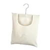 Storage Bags Clothespin Bag Wooden Metal Clothes Pegs Organizer For Bathroom Bedroom Home