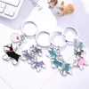 Keychains Charm And Fashion Schnauzer Pendant Keychain Ladies Men Personality Metal Alloy Small Pet Dog Jewelry Making Gifts