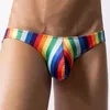 Cuecas masculinas sexy respirável calcinha impressa cintura baixa briefs roupa interior lingerie masculino bolsa tangas 1pc