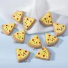 Charms 10 stks Leuke Hars Driehoek Pizza Voedsel Gesimuleerde Hanger Voor Sieraden Kawaii Ketting Sleutelhangers Oorbel Diy Accessoires