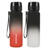 UZSPACE 500 мл спортивная бутылка для воды с отскакивающей крышкой, временная шкала, напоминание, герметичная матовая чашка из тритана для фитнеса на открытом воздухе, без BPA 240130