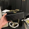 CF Designer damska torba na ramię 20 cm skórzana dzwonek Złota sprzęt metalowy klamra luksusowa torebka alfabeta